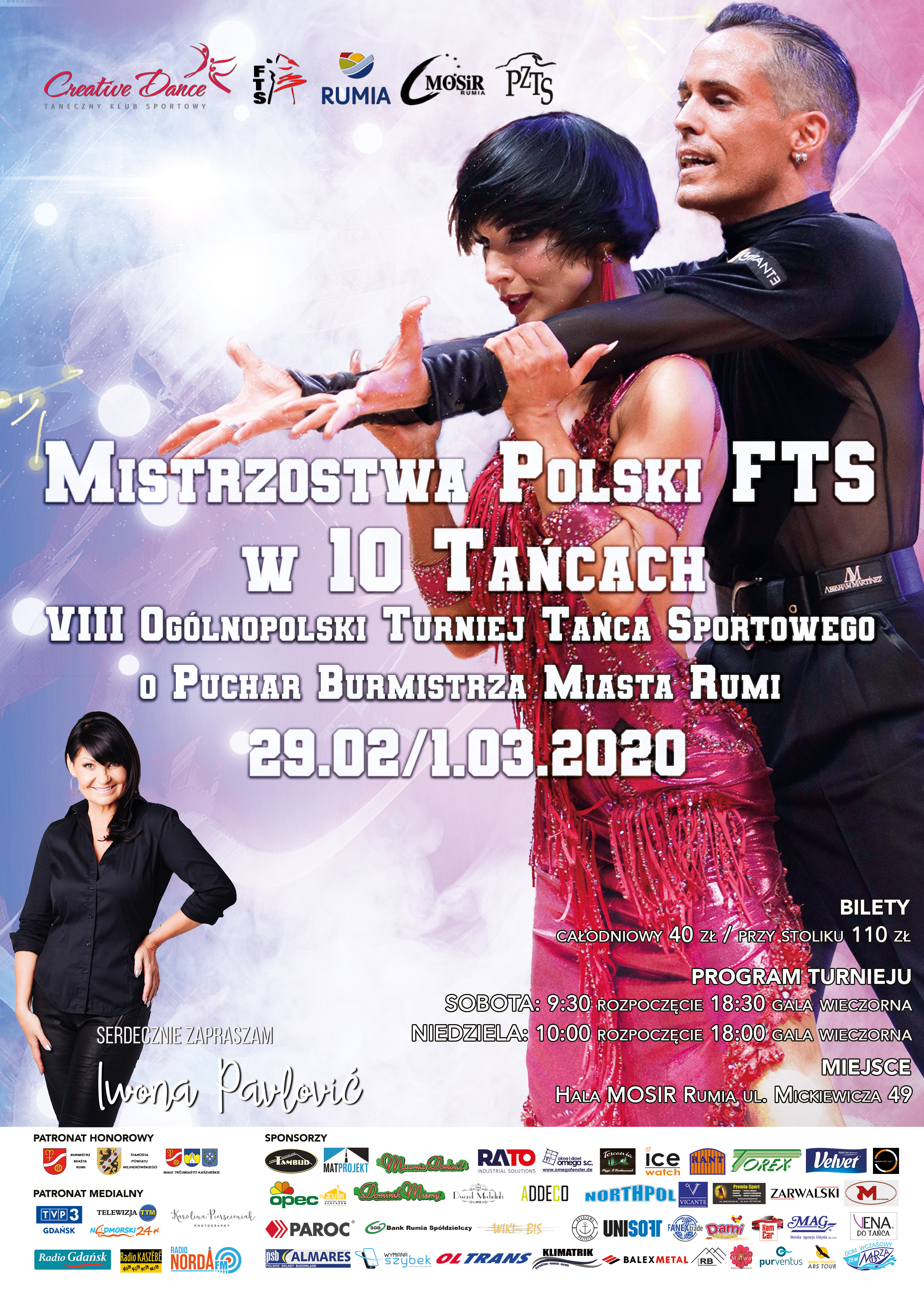 Mistrzostwa Polski FTS w 10 Tańcach i VIII Ogólnopolski Turniej Tańca o Puchar Burmistrza Miasta Rumi