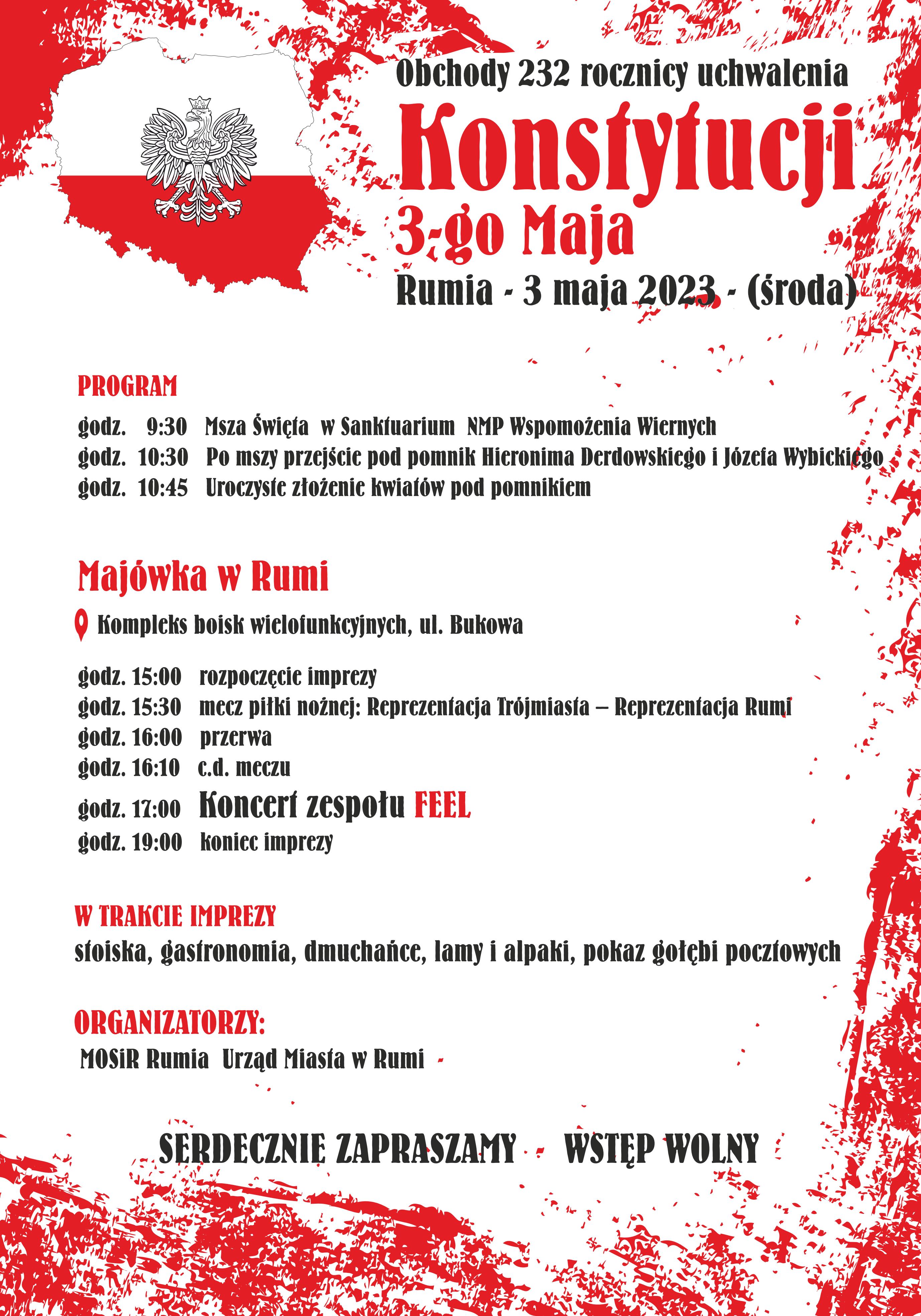 Majówka w Rumi z zespołem FEEL! (koncert godz.17.00)