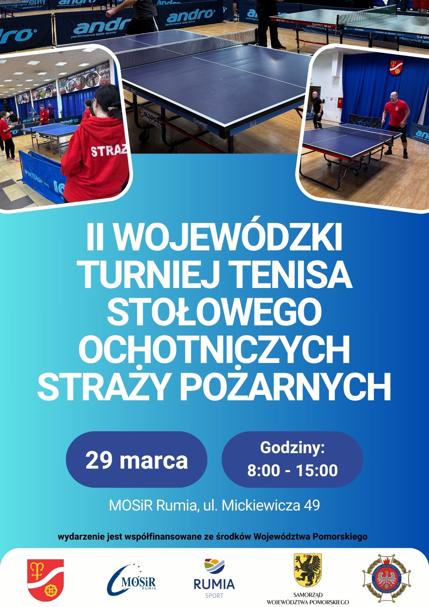 II Wojewódzki Turniej Tenisa Stołowego Ochotniczych Straży Pożarnych