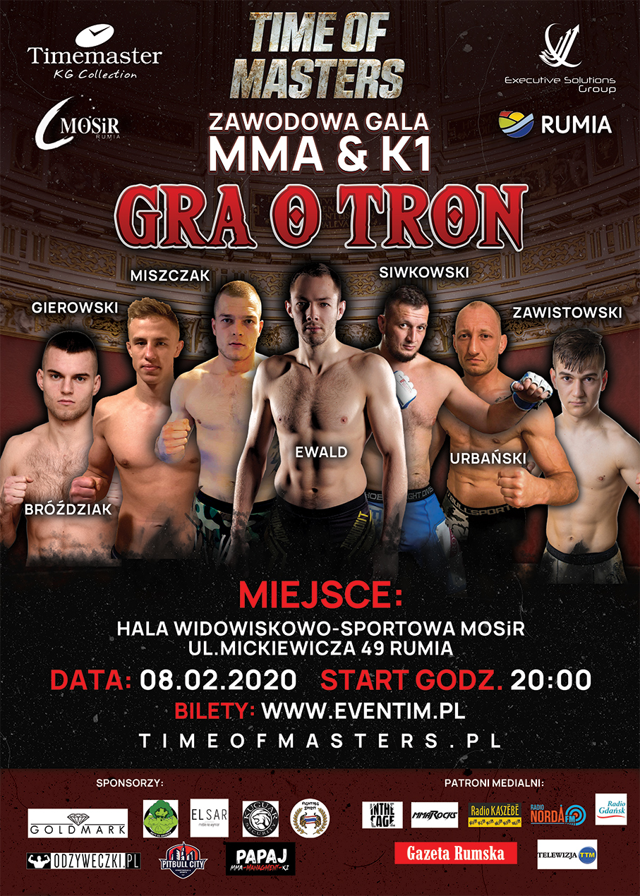 Zawodowa Gala MMA & K1 Time of Masters 