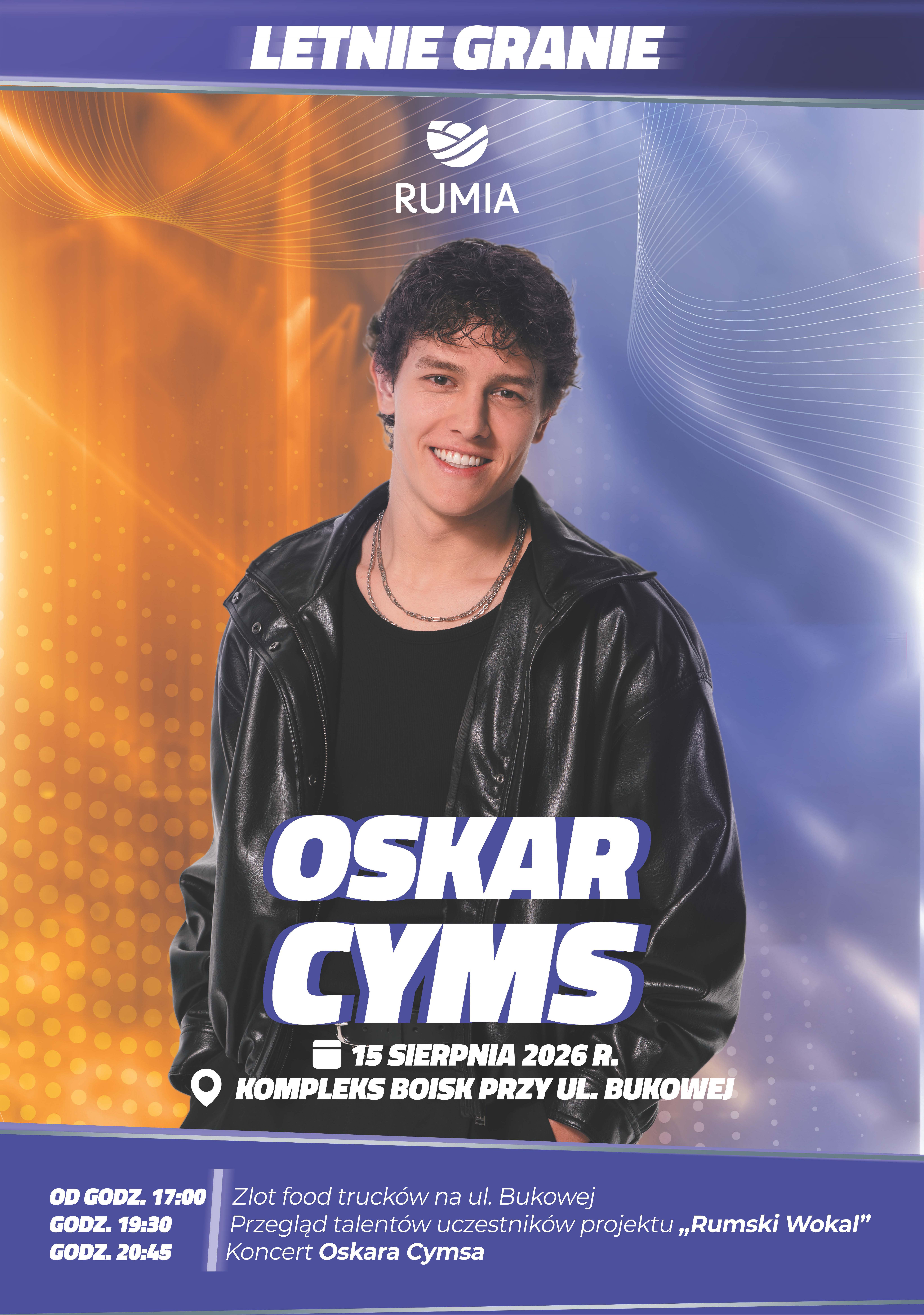 Letnie Granie w Rumi Koncert Oskara Cymsa