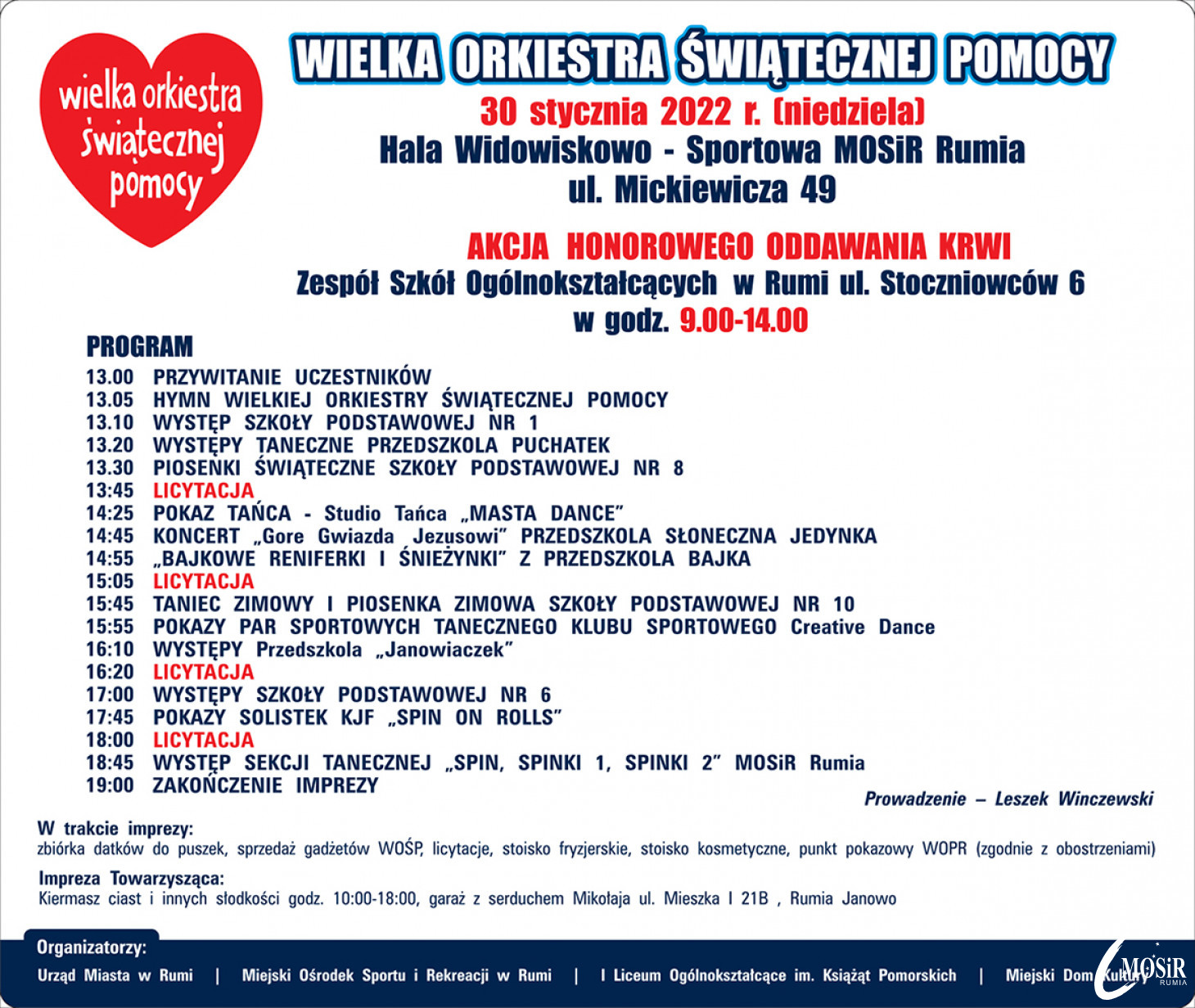 30. Finał WOŚP - Sztab Miejski Rumia